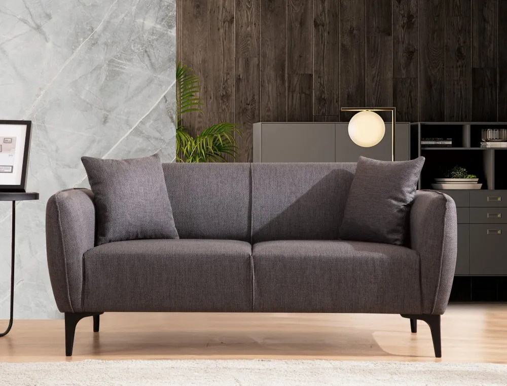 Sofa dvosed Belissimo Dark Grey