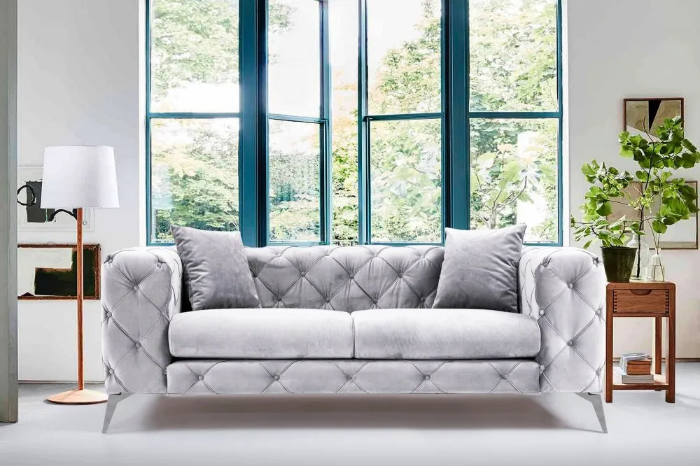 Sofa dvosed Como Light Grey