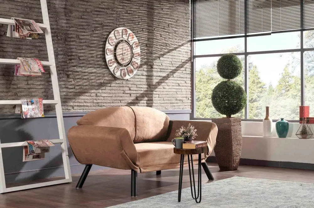 Sofa dvosed Genzo Light Brown