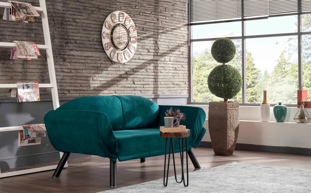 Sofa dvosed Genzo Petrol Blue