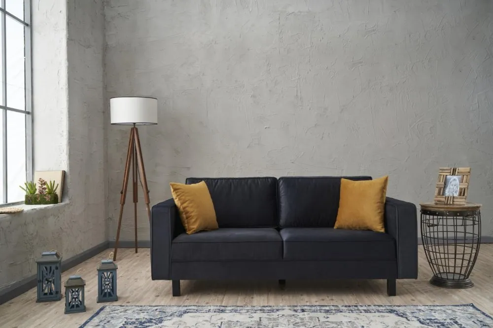 Sofa dvosed Kale Velvet Anthracite
