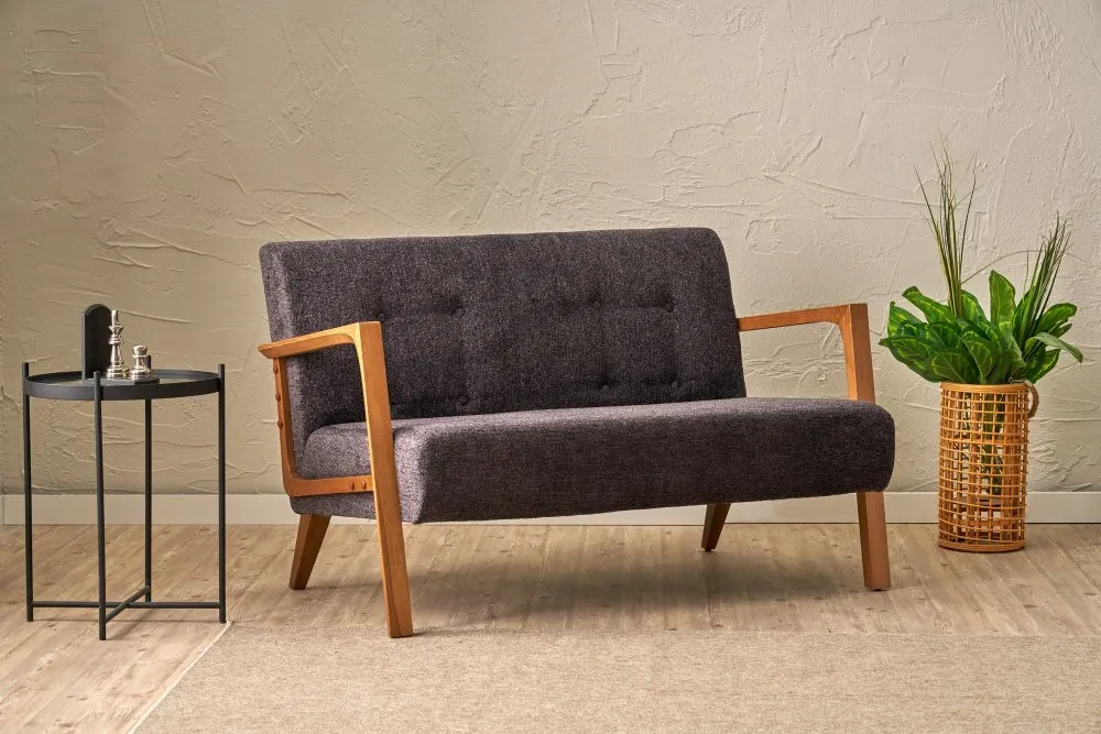 Sofa dvosed Kemer Anthracite