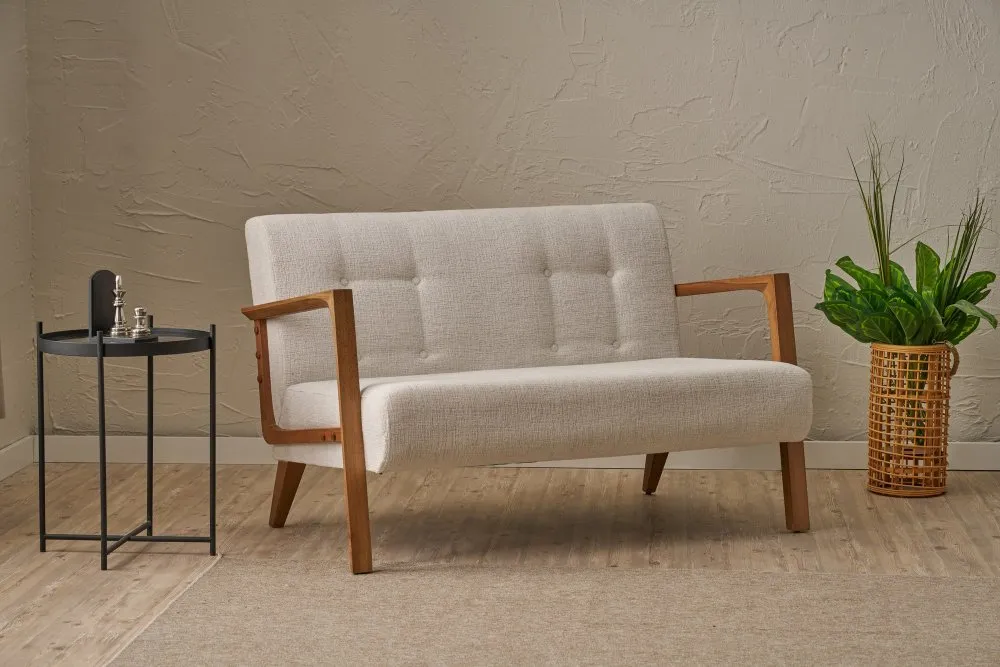 Sofa dvosed Kemer Cream