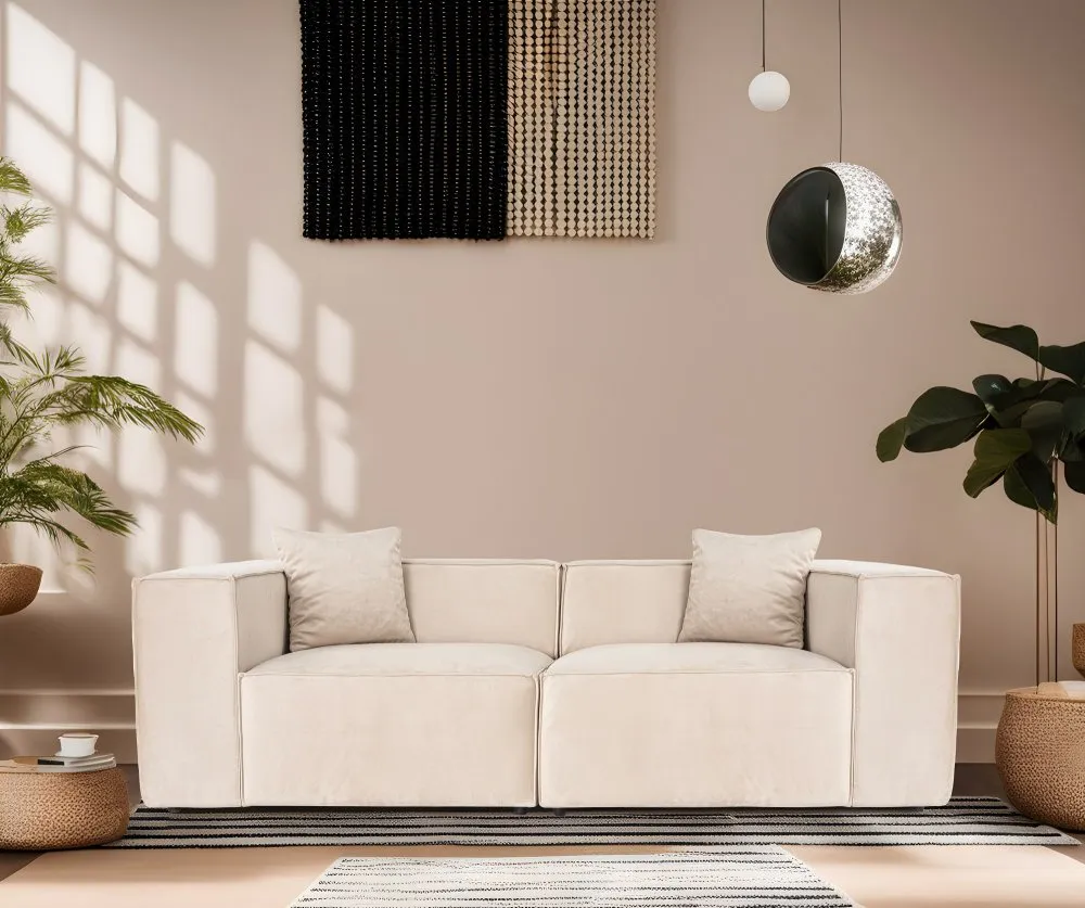 Sofa dvosed Lora 2 Seater Cream