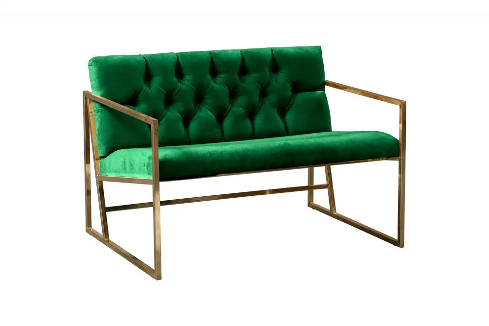 Sofa dvosed Oslo Gold Green