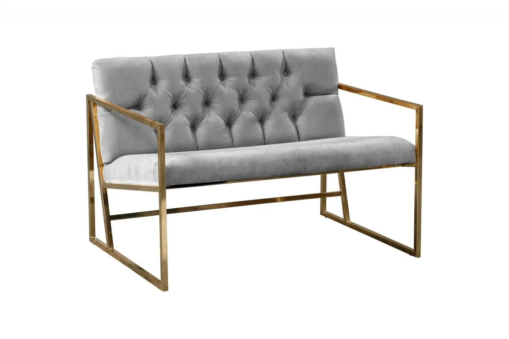 Sofa dvosed Oslo Gold Grey