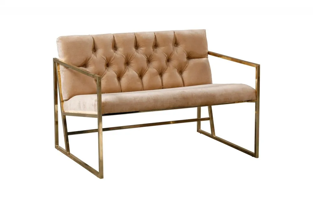 Sofa dvosed Oslo Gold Light Brown