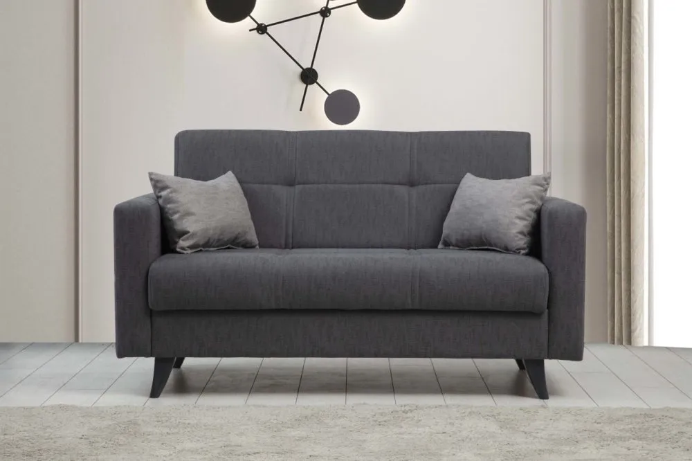 Sofa dvosed Polya Dark Grey