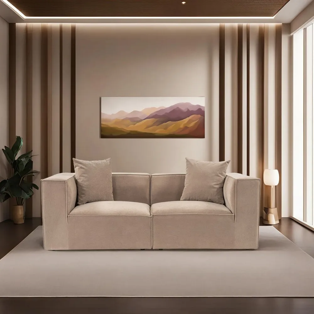Sofa dvosed Sora 2 Cappucino