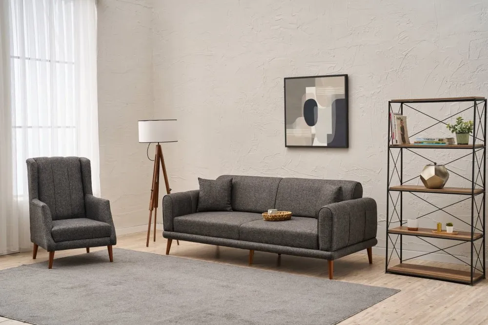 Sofa i fotelja Seren Anthracite