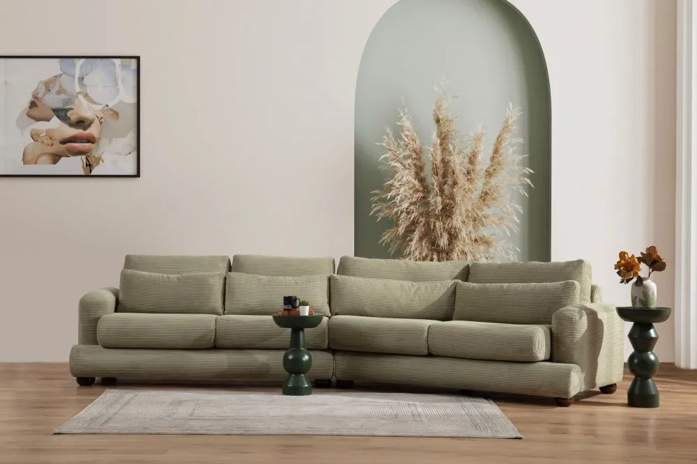 Sofa River 4 Seater Right (L2 Xc Right) Green
