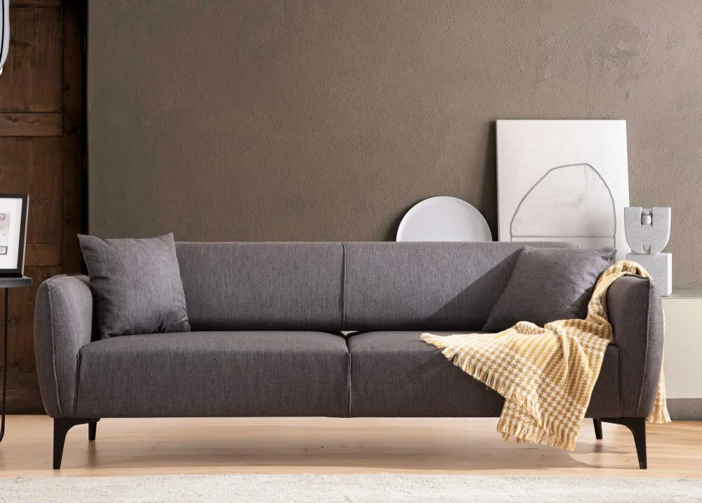 Sofa trosed Belissimo Dark Grey