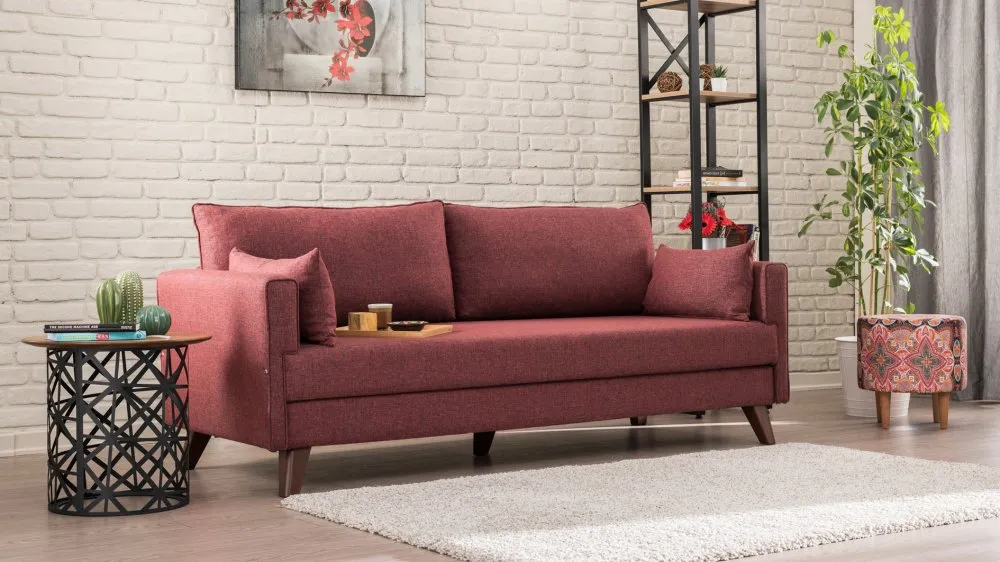 Sofa trosed Bella Sofa For 3 Pr Claret Red