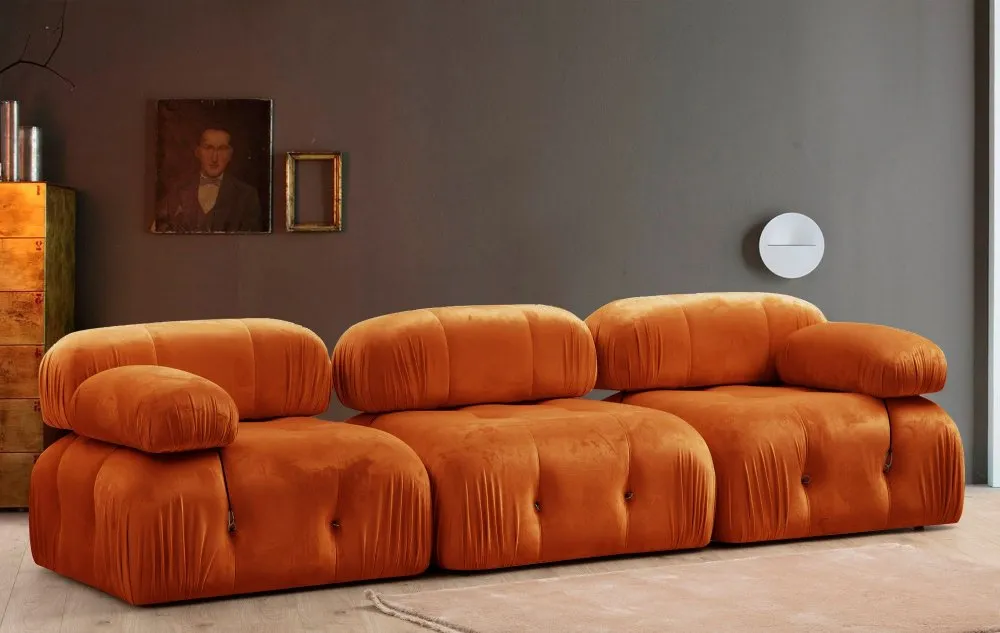 Sofa trosed Bubble 3 Seater ( L1 O1 1R) Orange