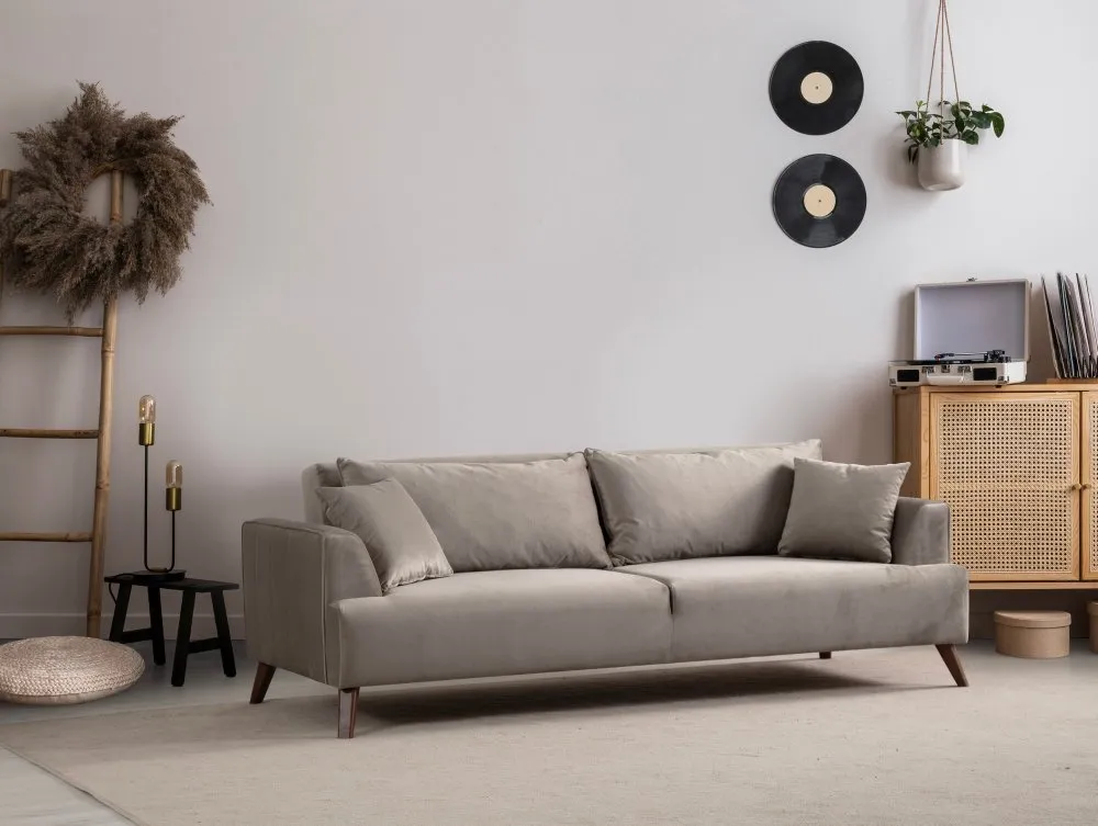 Sofa trosed Buhara 3 Seater Light Grey