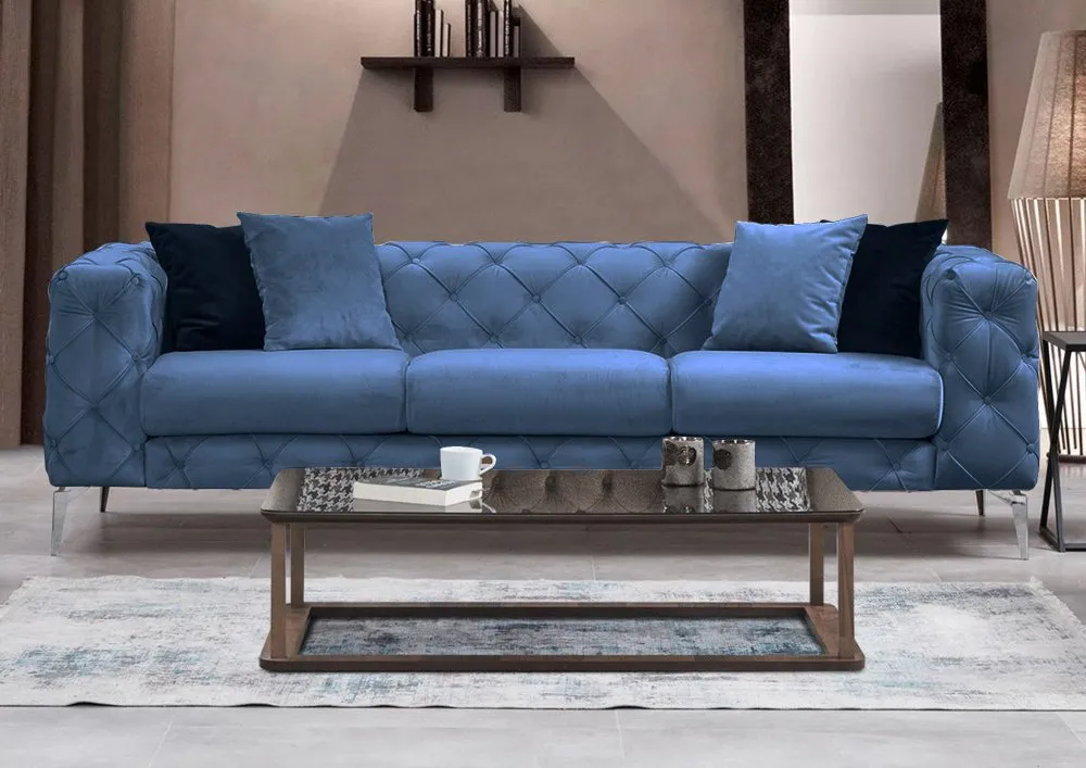 Sofa trosed Como 3 Seater Blue