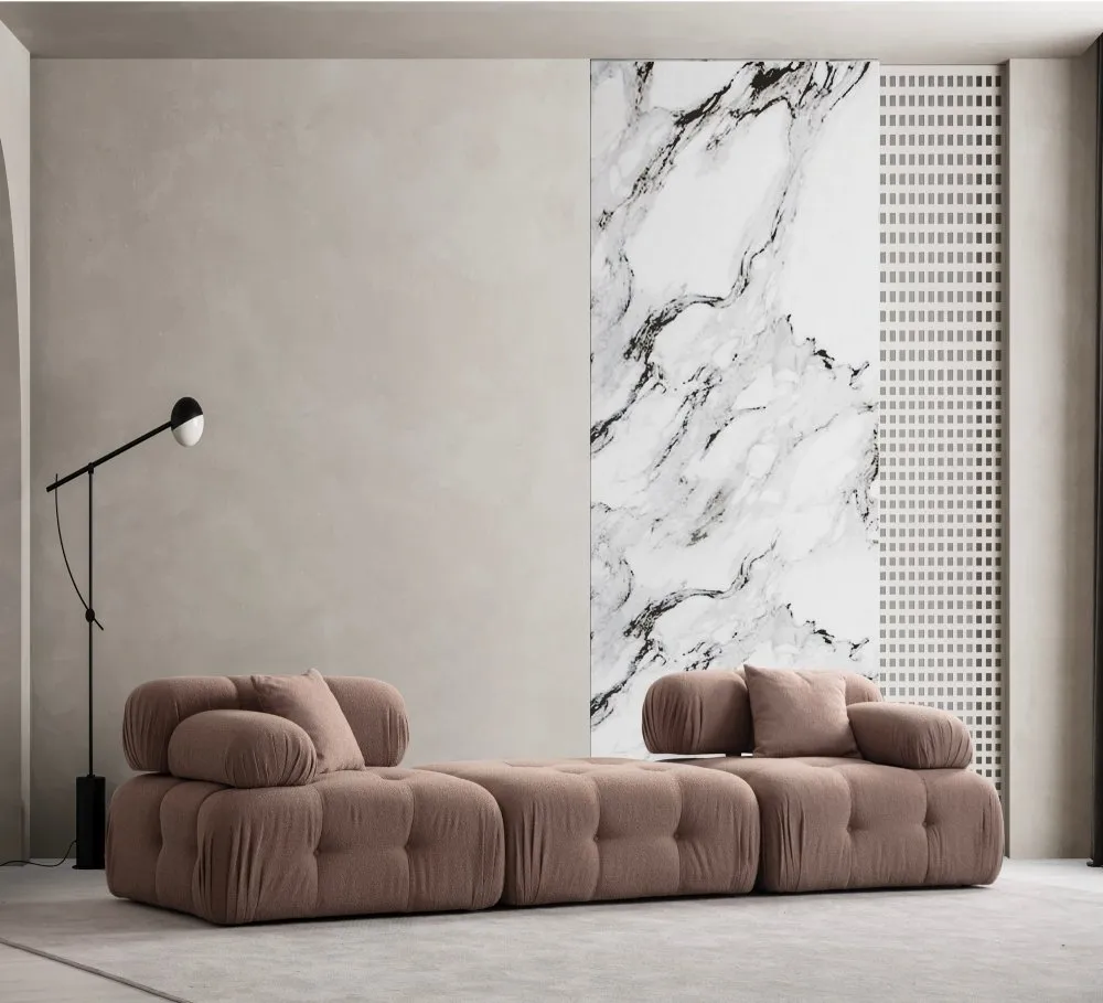 Sofa trosed Doblo 3 Seater ( L1 Pouffe 1R) Cappucino