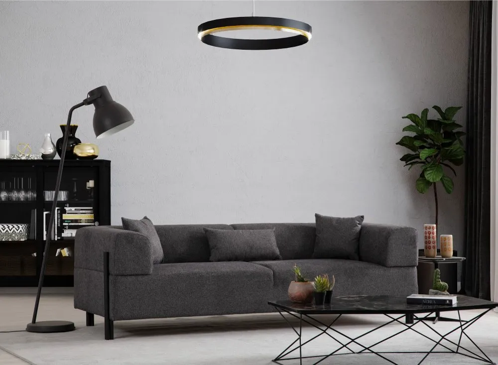 Sofa trosed Gio 3 Seater Anthracite