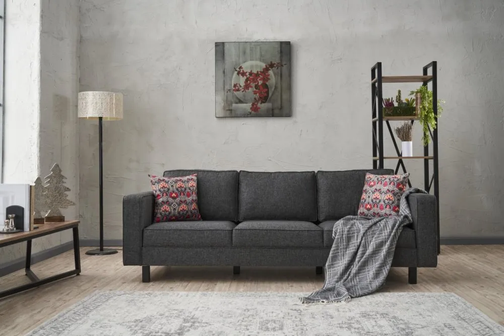 Sofa trosed Kale Linen Anthracite