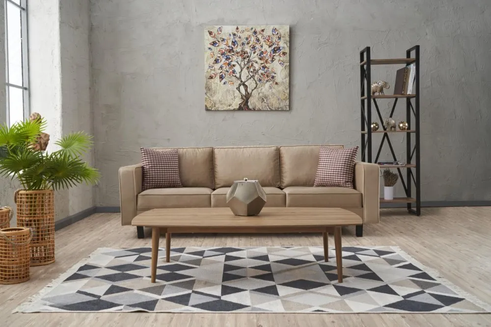 Sofa trosed Kale Velvet Cream