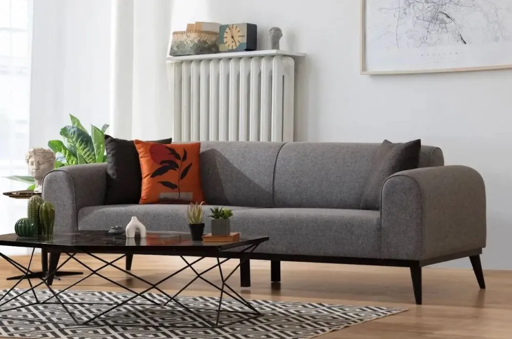 Sofa trosed Kapri 3 Seater Light Grey