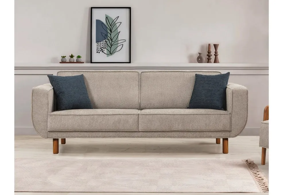 Sofa trosed Larus 3 Walnut Grey