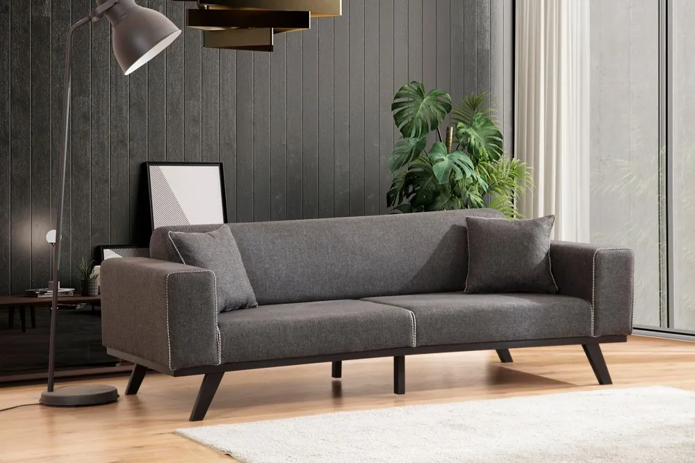 Sofa trosed Leon 3 Seater Anthracite