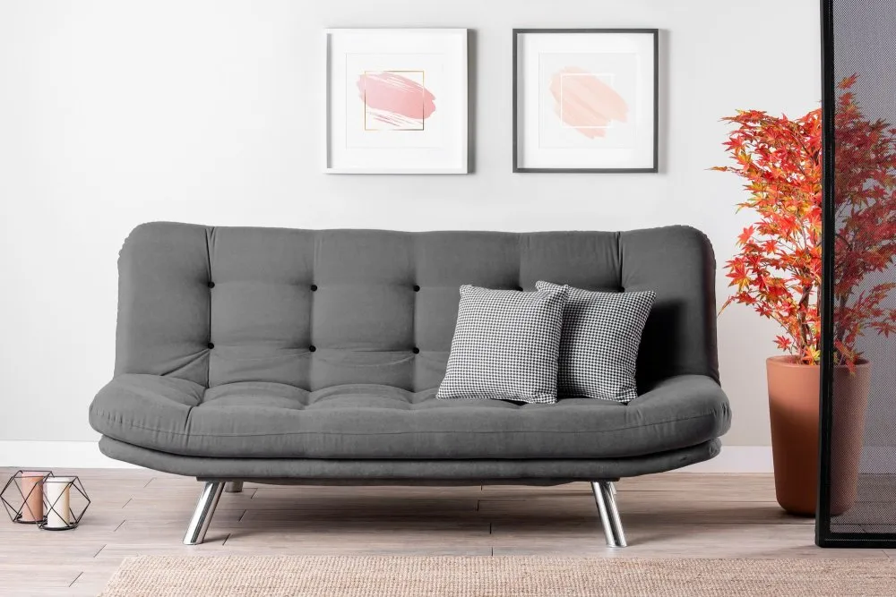 Sofa trosed Misa Sofabed Grey
