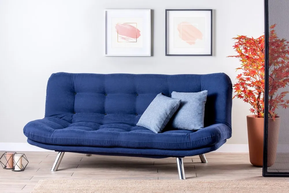 Sofa trosed Misa Sofabed Navy Blue