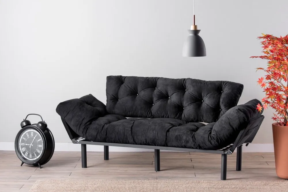 Sofa trosed Nitta Triple Black