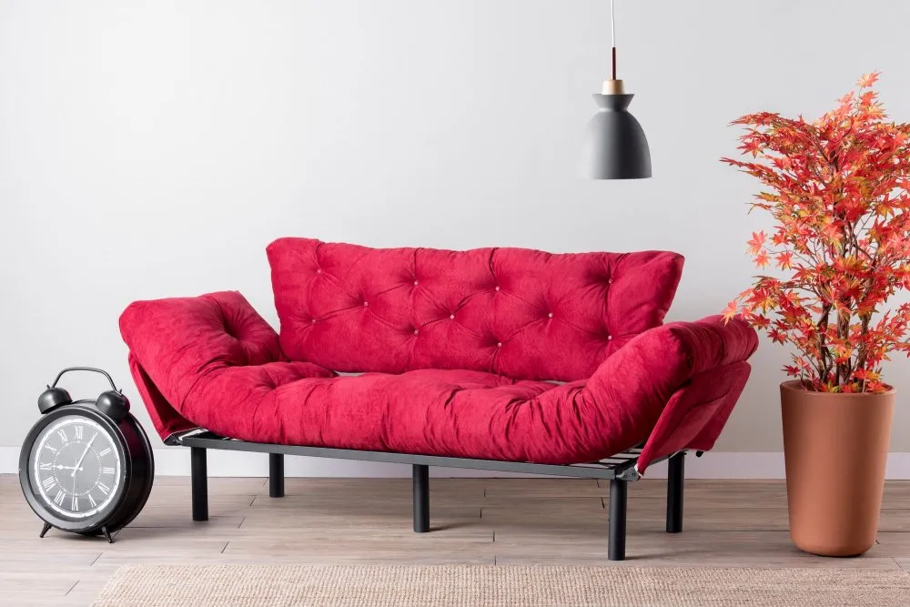 Sofa trosed Nitta Triple Maroon