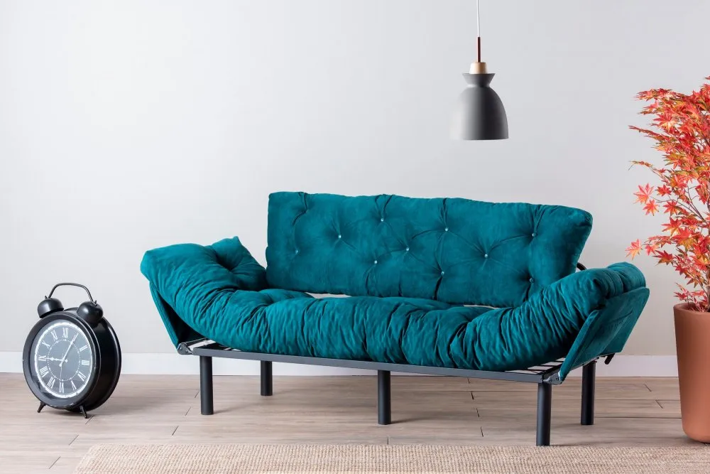 Sofa trosed Nitta Triple Petrol Green