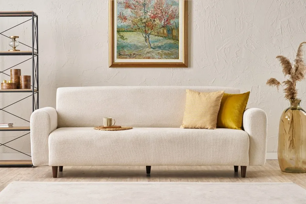 Sofa trosed Noya Chenille Cream