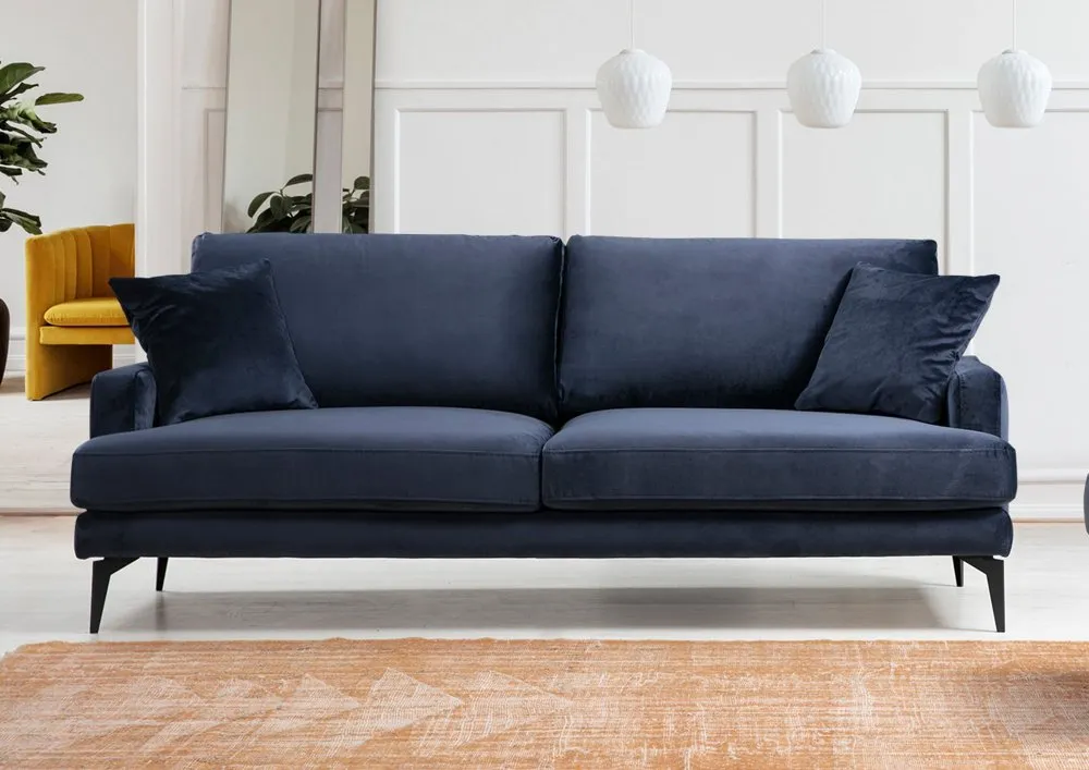 Sofa trosed Papira 3 Seater Navy Blue