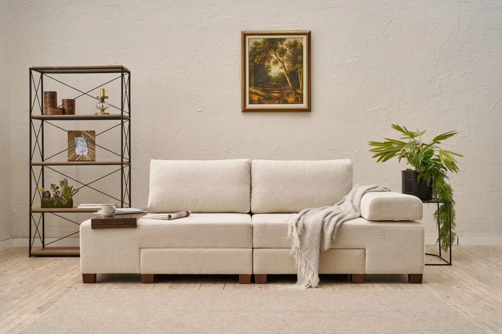 Sofa trosed Perenna Chenille Cream