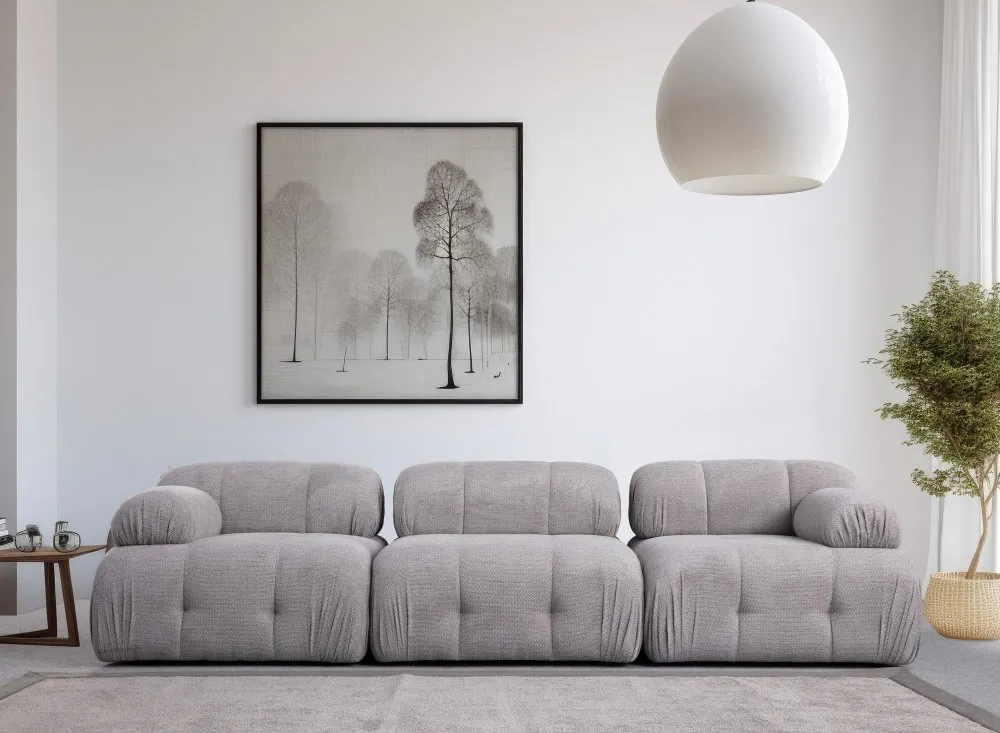 Sofa trosed Petite 3 Light Grey