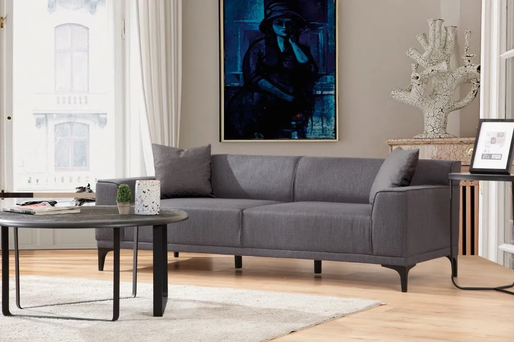 Sofa trosed Petra 3 Anthracite