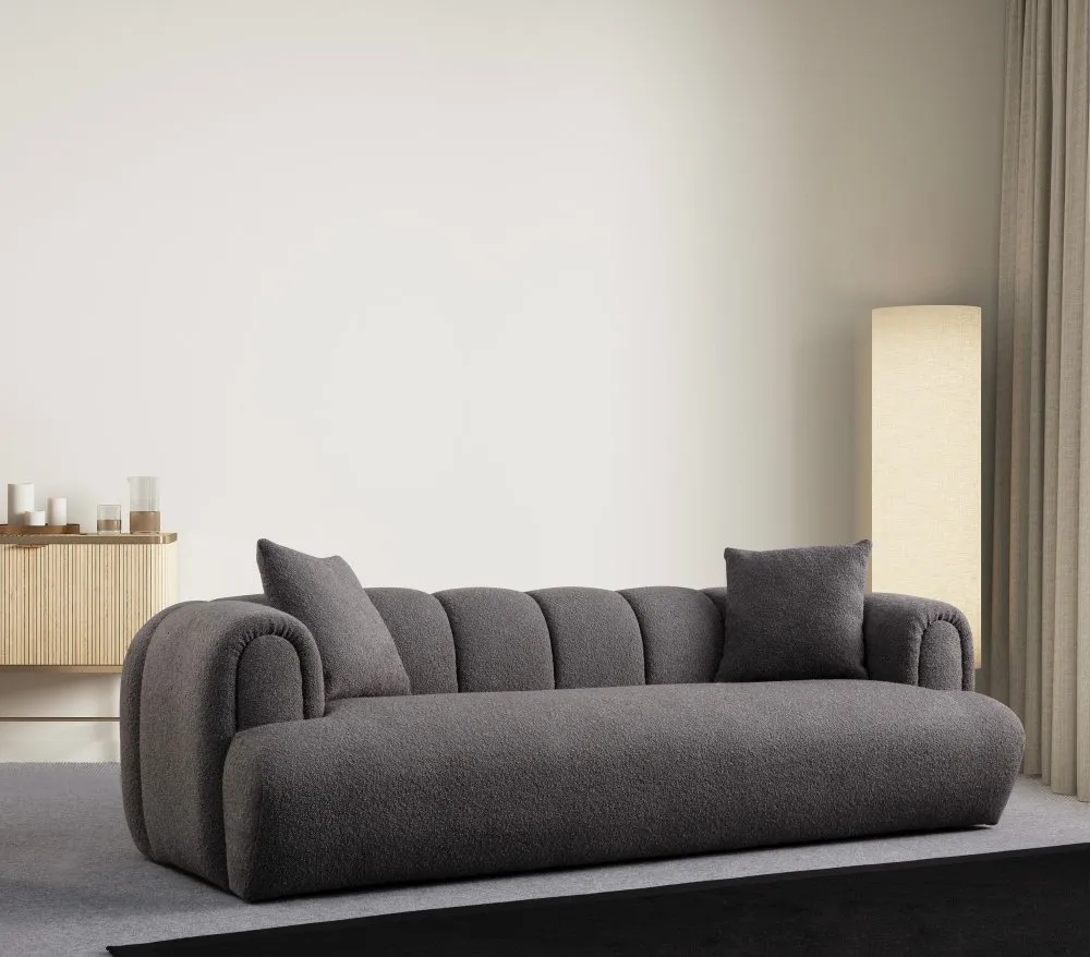 Sofa trosed Puffy 3 Plain Anthracite