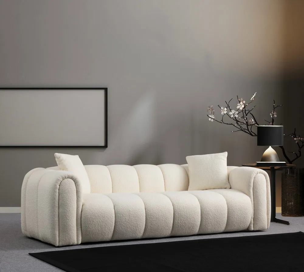 Sofa trosed Puffy 3 White