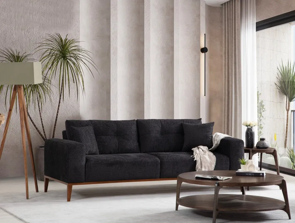 Sofa trosed Sinor 3 Seater Anthracite