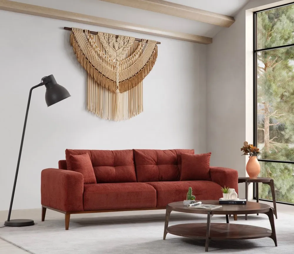 Sofa trosed Sinor 3 Seater Tile Red