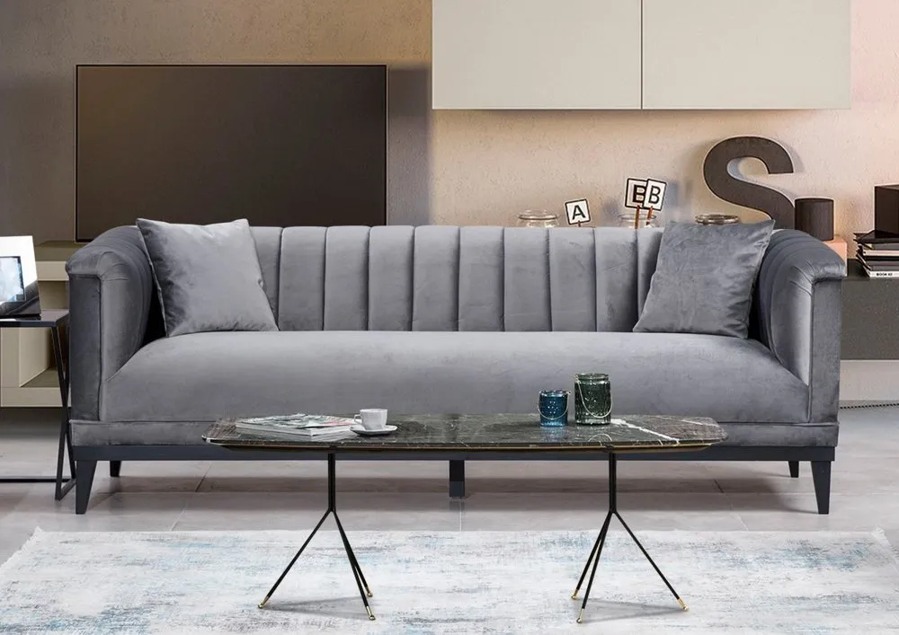 Sofa trosed Trendy Dark Grey