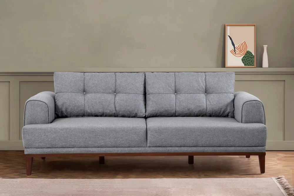 Sofa trosed Vina 3 Grey Walnut