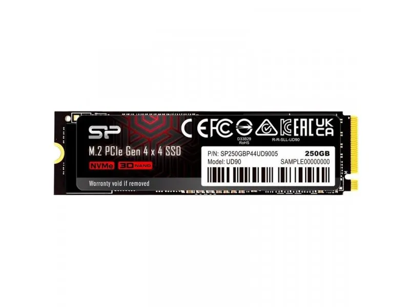 M.2 2280 250GB SSD UD90 3D NAND single sided SP250GBP44UD9005