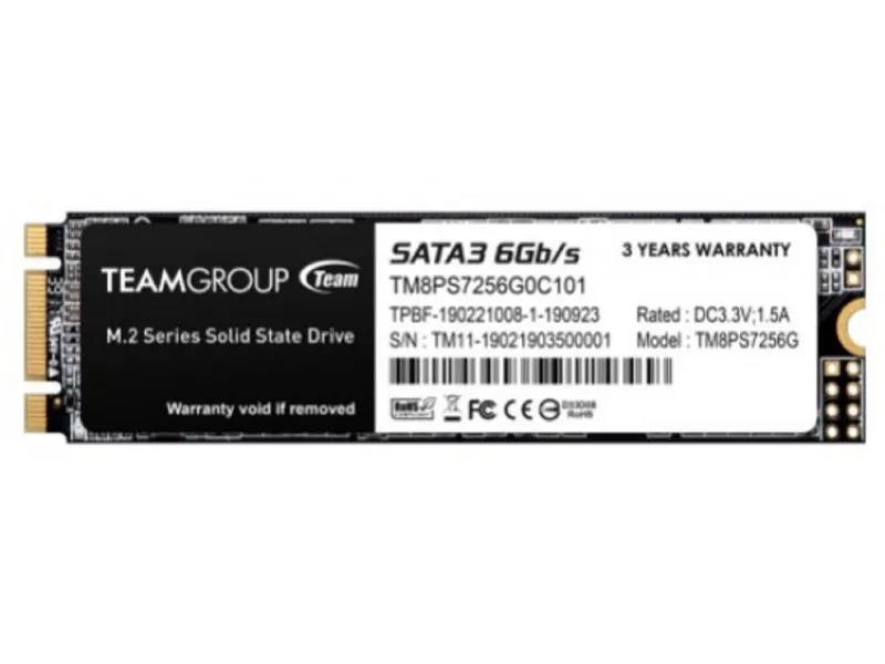 M.2 2280 256GB MS30 NGFF SSD SATA3 500/400MB/s TM8PS7256G0C101