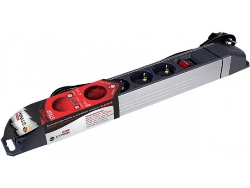 Switch Produžni kabl ALU 1.8m, 5 utičnica, prekidač