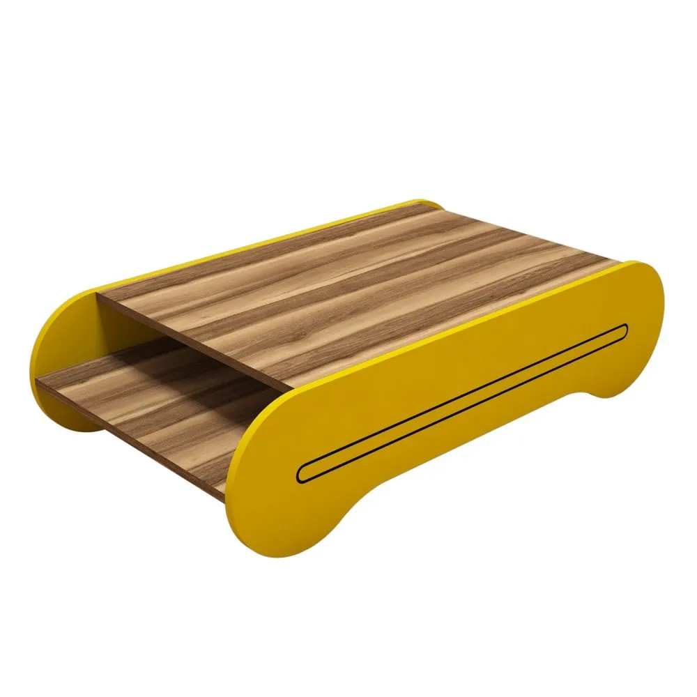 Sto za dnevnu sobu Cool Walnut Yellow