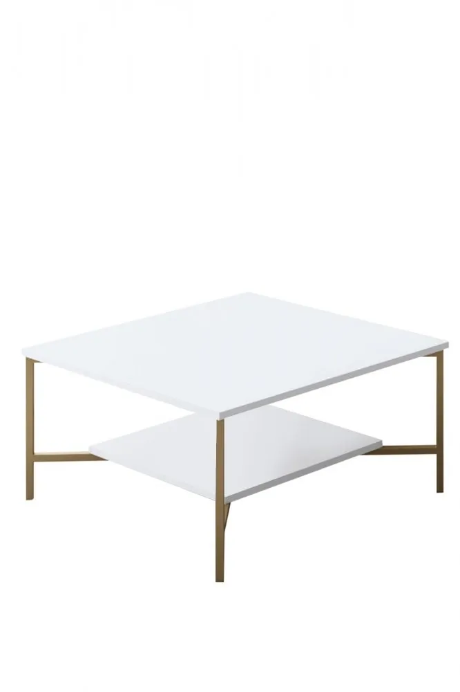 Sto za dnevnu sobu Gold Line White Black 1