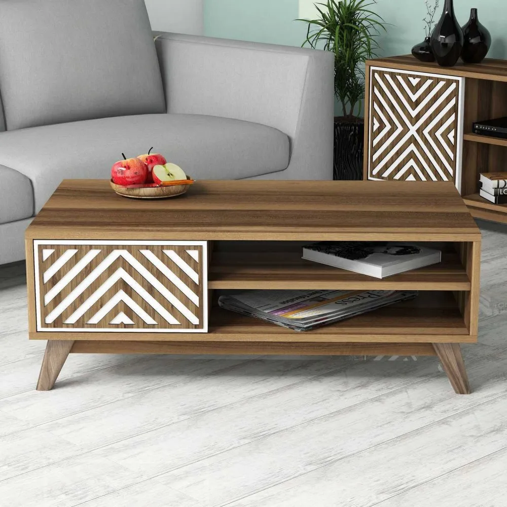 Sto za dnevnu sobu Inci Walnut White