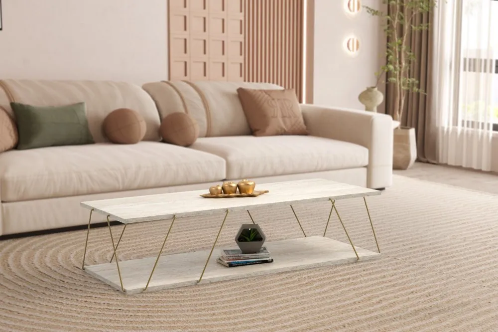 Sto za dnevnu sobu Labranda Gold Travertine